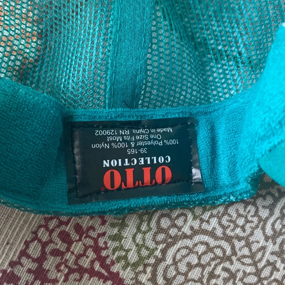 ALOHA Collection Aqua Mesh SnapBack Foam Panel Trucker Cap NWOT - Picture 5 of 7